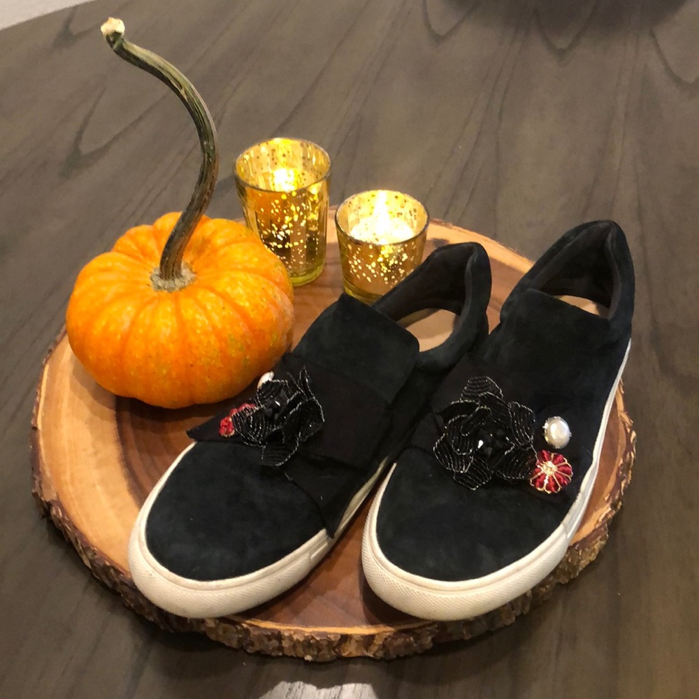 Nanette Lepore Suede Art Sneakers